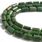 african jade faceted cylinder tube beads