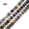 Multi-Color Fluorite Faceted Rondelle Wheel Discs Beads Approx 7x10mm 15.5" Strand