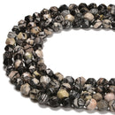 Natural Silk Stone Web Jasper Star Cut Beads Size 8mm 15.5'' Strand