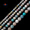 Multi Color Morganite Smooth Round Beads 4mm 6mm 8mm 10mm 12mm 15.5'' Strand