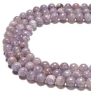 Dark Purple Tourmaline Smooth Round Beads Size 6mm 8mm 10mm 15.5'' Strand