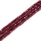 Natural Garnet Faceted Cube Beads Size 2.5mm 15.5'' Strand