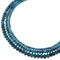 natural blue apatite faceted rondelle beads 