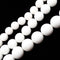 White Porcelain Smooth Round Beads Size 14mm 16mm 18mm 20mm 15.5" Strand