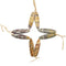 Cherry Red Creek Jasper Pendant Earrings Oval Shape Size 10x42mm Sold Per Pair