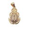 frog charm gold plated copper with micro pave clear zircon