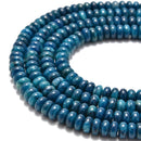 natural apatite smooth rondelle beads