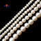 Fresh Water Pearl White Off Round Potato Beads 5mm 6mm 7mm 8mm 10mm 15.5" Strand