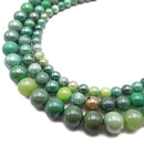Coated Chrysoprase Smooth Round Beads 6mm 8mm 10mm 15.5" Strand