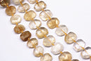 citrine faceted octagon rectangle shape beads