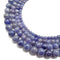 high quality purple tanzanite smooth round beads