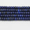 large hole lapis lazuli smooth rondelle beads