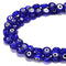 Blue Evil Eye Glass Coin Discs Beads Size 6mm 8mm 10mm 15.5" Strand