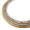 Gray/Gold/Silver/Copper Hematite Matte Flat Coin Beads 4mm 15.5" Strand
