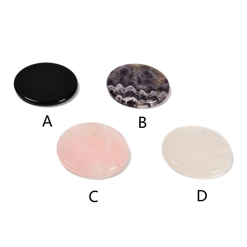 Natural Gemstone Round Shape Coaster Size 10x85mm Sold by Piece