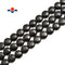 Shungite Smooth Flat Coin Beads Size 10mm 12mm 15.5" Strand