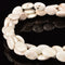 White Turquoise Oval Shape Beads Size 12x16mm 15.5'' Strand