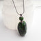 ruby zoisite perfume oil bottle pendant necklace 