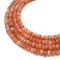 Natural Sunstone Faceted Rondelle Beads Size 4x7mm 15.5" Strand