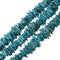 blue magnesite turquoise graduated slice discs beads