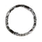 Snowflake Obsidian Double Drill Bracelet Size Approx 11x15mm Length 7.5"