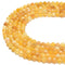 Natural Yellow Opal Faceted Round Beads Size 4mm 6mm 15.5'' Strand