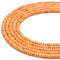 Orange Sea Sediment Jasper Heishi Rondelle Discs Beads Size 2x4mm 15.5'' per Strand