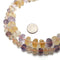 Natural Ametrine Faceted Rondelle Beads 5x7mm 7x12mm 15.5" Strand