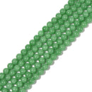 Natural Green Jadeite Jade Smooth Round Beads Size 10mm 15.5'' Strand