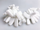 natural porcelain beads smooth tooth 