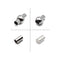 304 Stainless Steel Magnetic Clasp Cylinder Round Ball 10x20mm 2 Pieces Per Bag