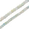 Light Blue Natural Aquamarine Faceted Cube Beads Size 4mm 5mm 15.5'' Strand