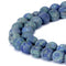 chrysocolla matte round beads 
