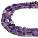 Natural Charoite Nugget Beads Size 6-7mm 15.5'' Strand