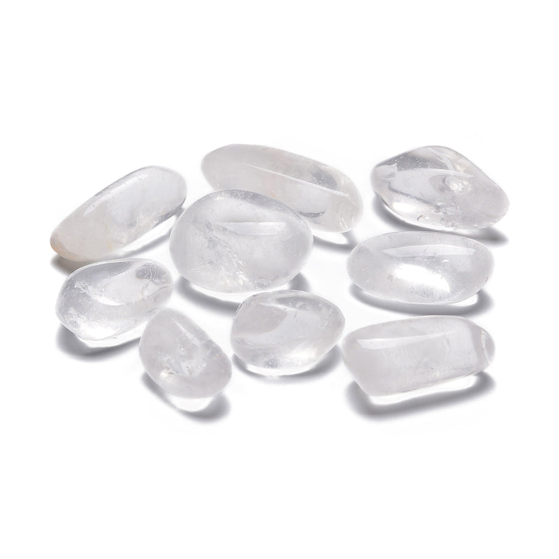 Clear Quartz Healing Tumbled Stones Crystals Gemstones 20-35mm 100g bag