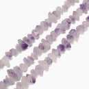 Natural Amethyst Center Drill Rough Nugget Beads Size 7-12nn x 10-17mm 15.5" Str