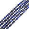 Natural Lapis Hard Star Cut Beads Size 8mm 15.5'' Strand