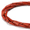 Natural Red Jasper Cylinder Tube Beads Size 4x13mm 15.5'' Strand