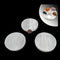 selenite round circle crystal charging plateinchesthick