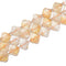 Natural Citrine Four Leaf Clover Beads Size 17mm 15.5'' Strand