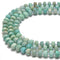 Natural Amazonite Faceted Irregular Rondelle Beads Size 5x8 mm 15.5'' Strand