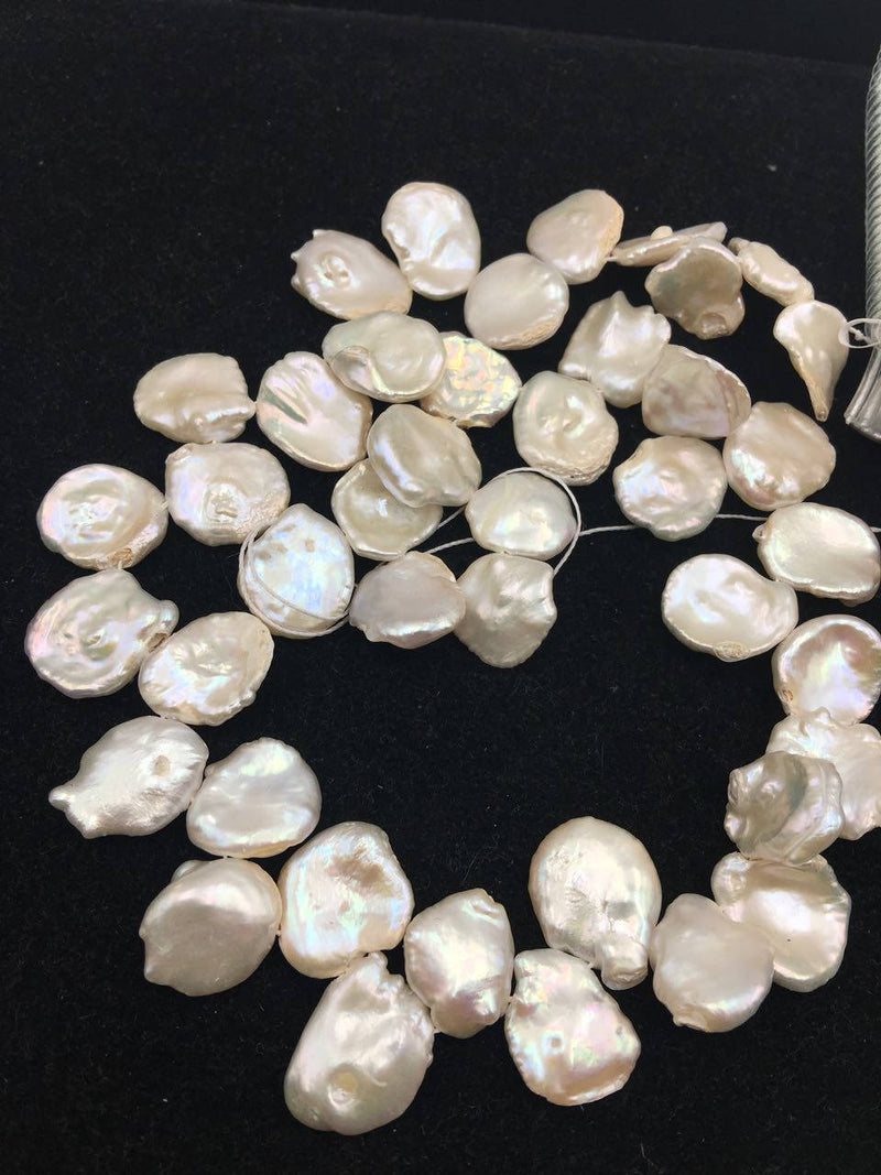 natural keshi freshwater pearl beads