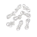 925 Sterling Silver Hook Clasp Size 4x10mm 6x13mm 5-7PCS per Bag Sold by Bag