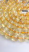natural citrine smooth round beads