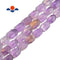 natural ametrine rectangle twist faceted octagon beads