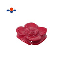 Red Bamboo Coral Hand Carved Rose Flower Pendant Approx 30mm Sold Per Piece