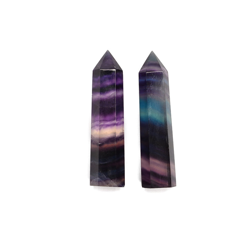 AAA Rainbow Fluorite Point Tower Size 55-60mm Sale by Piece
