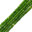 green dyed jade faceted rondelle beads 