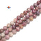 Purple Pink Tourmaline Smooth Round Beads Size 6mm 8mm 10mm 15.5'' Strand