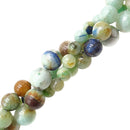 natural chrysocolla smooth round beads
